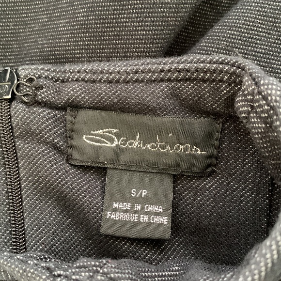 Seductions strapless dress grey and salmon - Picture 8 of 8